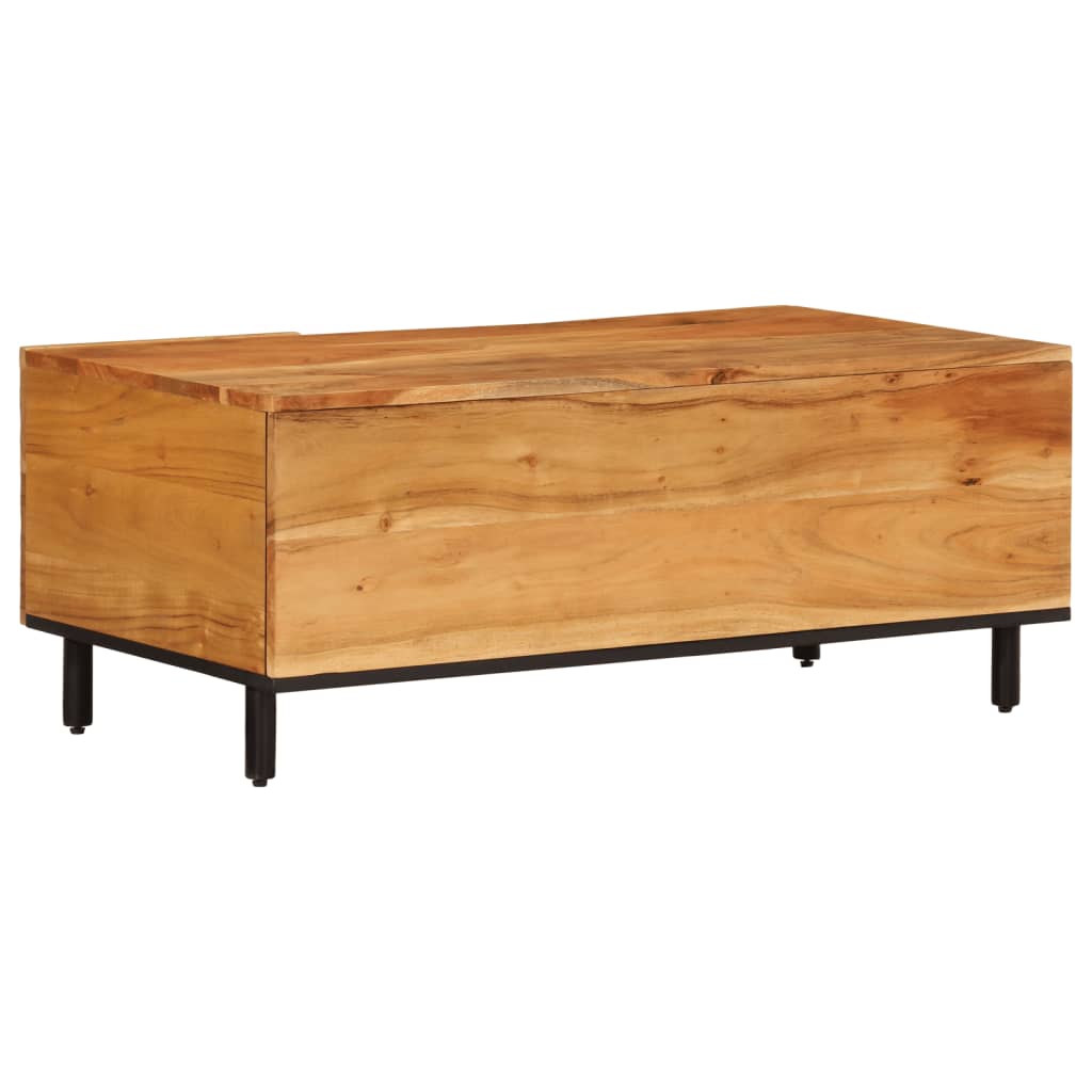 Salontafel 100x54x40 cm massief acaciahout is nu te koop bij PeponiXL, paradijselijk wonen!