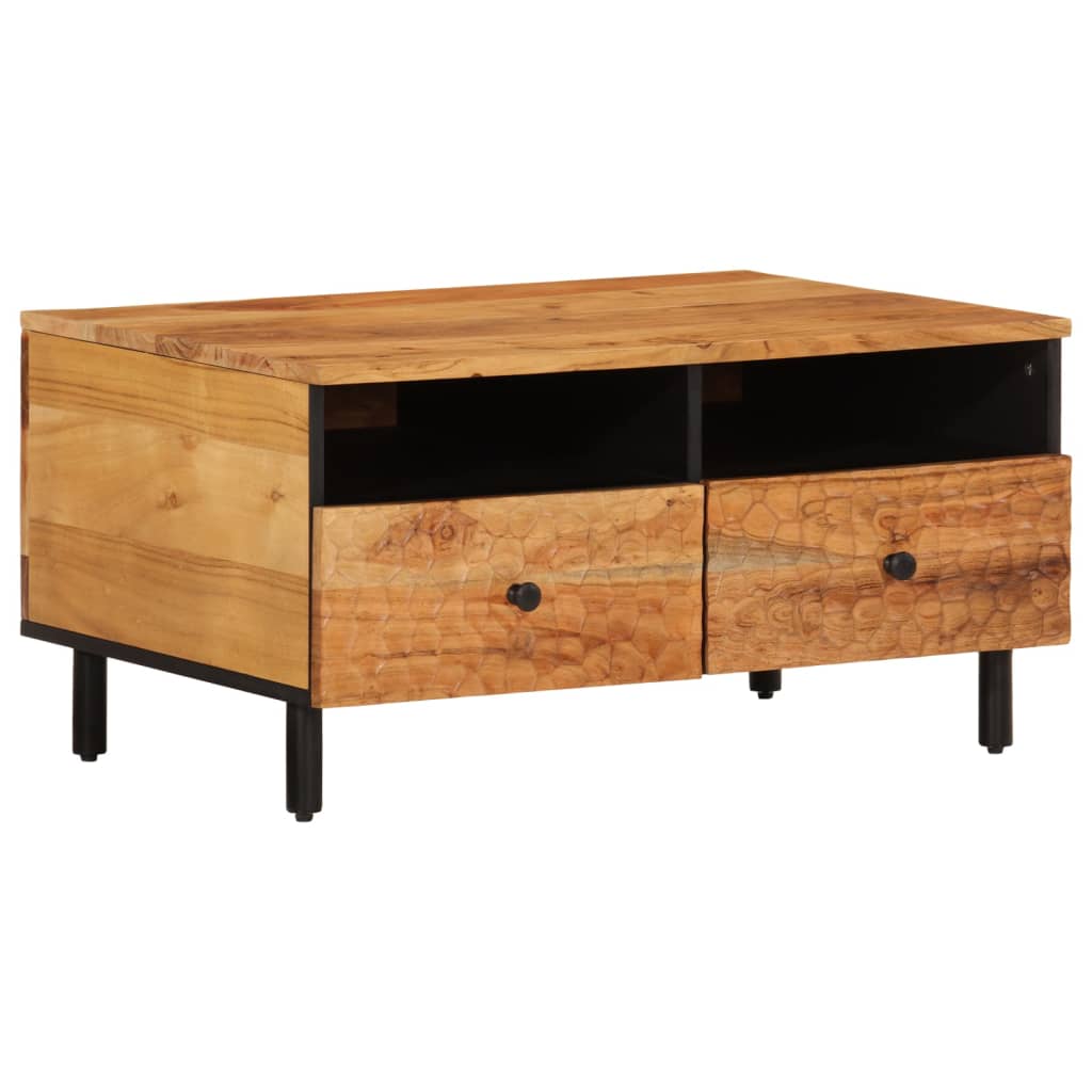 Salontafel 80x54x40 cm massief acaciahout is nu te koop bij PeponiXL, paradijselijk wonen!