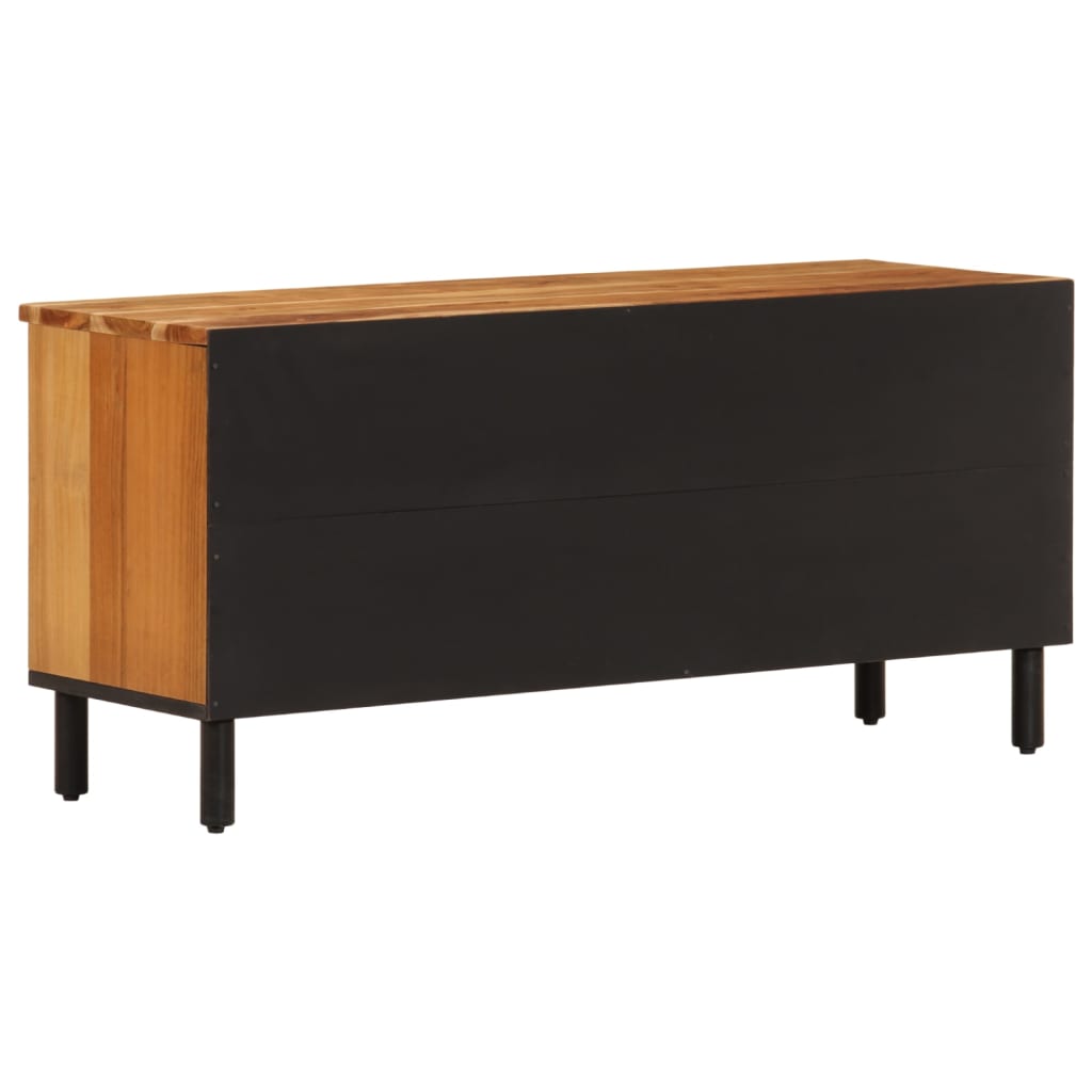 Tv-meubel 100x33x46 cm massief acaciahout is nu te koop bij PeponiXL, paradijselijk wonen!