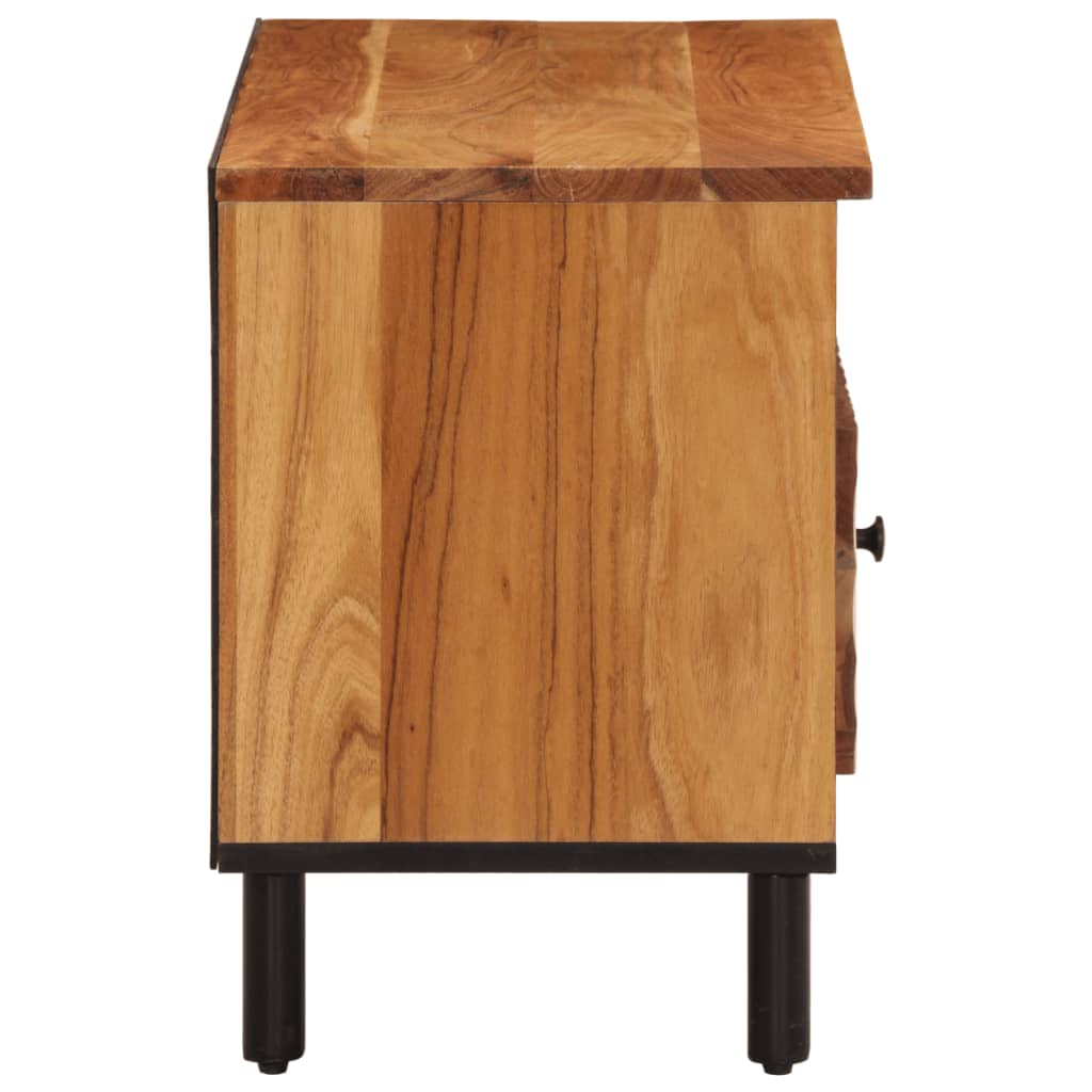 Tv-meubel 80x33x46 cm massief acaciahout is nu te koop bij PeponiXL, paradijselijk wonen!