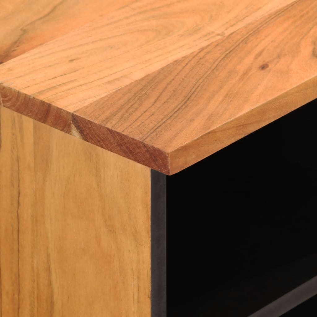 Tv-meubel 80x33x46 cm massief acaciahout is nu te koop bij PeponiXL, paradijselijk wonen!