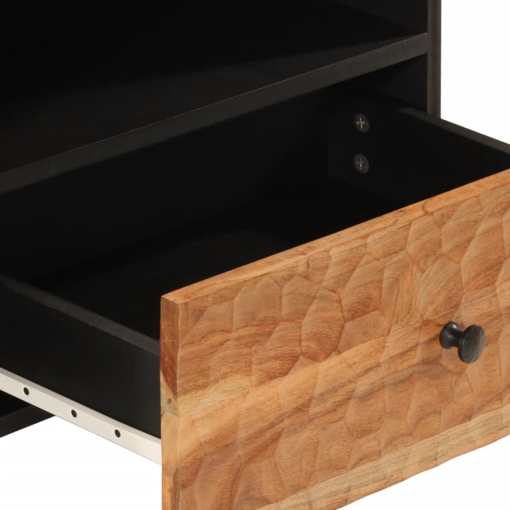 Tv-meubel 80x33x46 cm massief acaciahout is nu te koop bij PeponiXL, paradijselijk wonen!