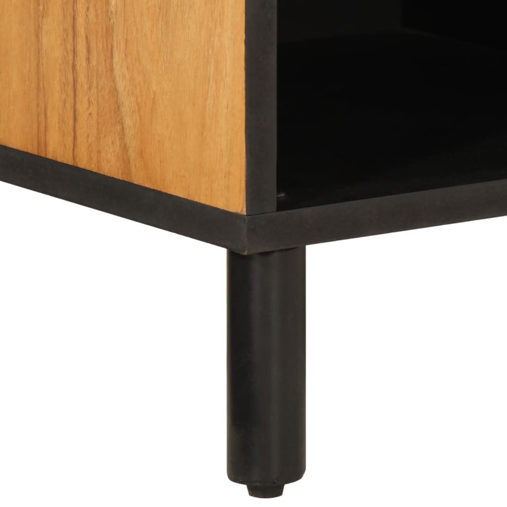 Tv-meubel 80x33x46 cm massief acaciahout is nu te koop bij PeponiXL, paradijselijk wonen!