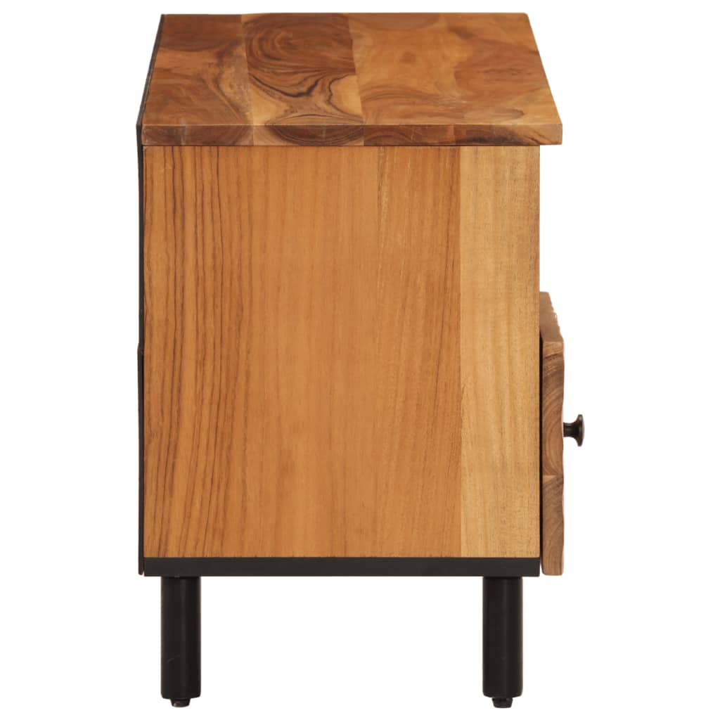Tv-meubel 100x33x46 cm massief acaciahout is nu te koop bij PeponiXL, paradijselijk wonen!