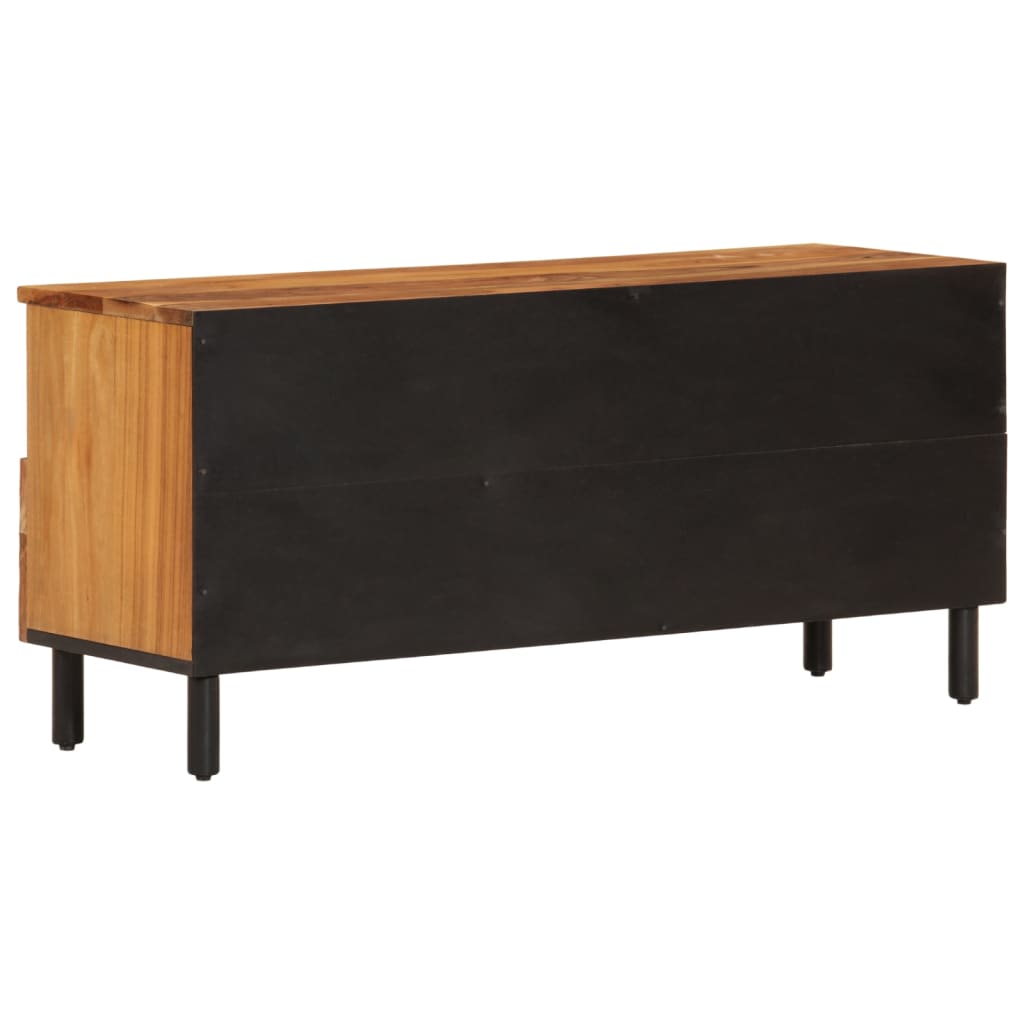 Tv-meubel 100x33x46 cm massief acaciahout is nu te koop bij PeponiXL, paradijselijk wonen!