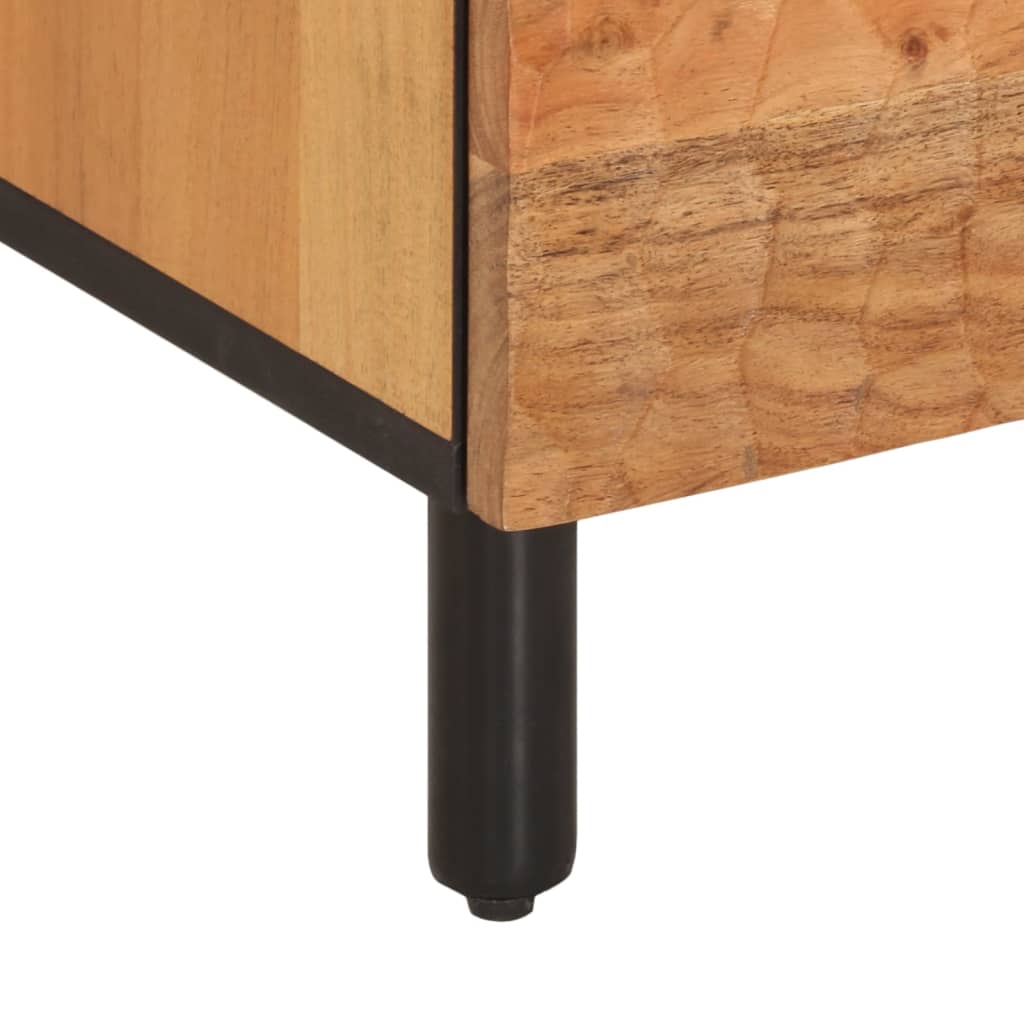 Tv-meubel 100x33x46 cm massief acaciahout is nu te koop bij PeponiXL, paradijselijk wonen!