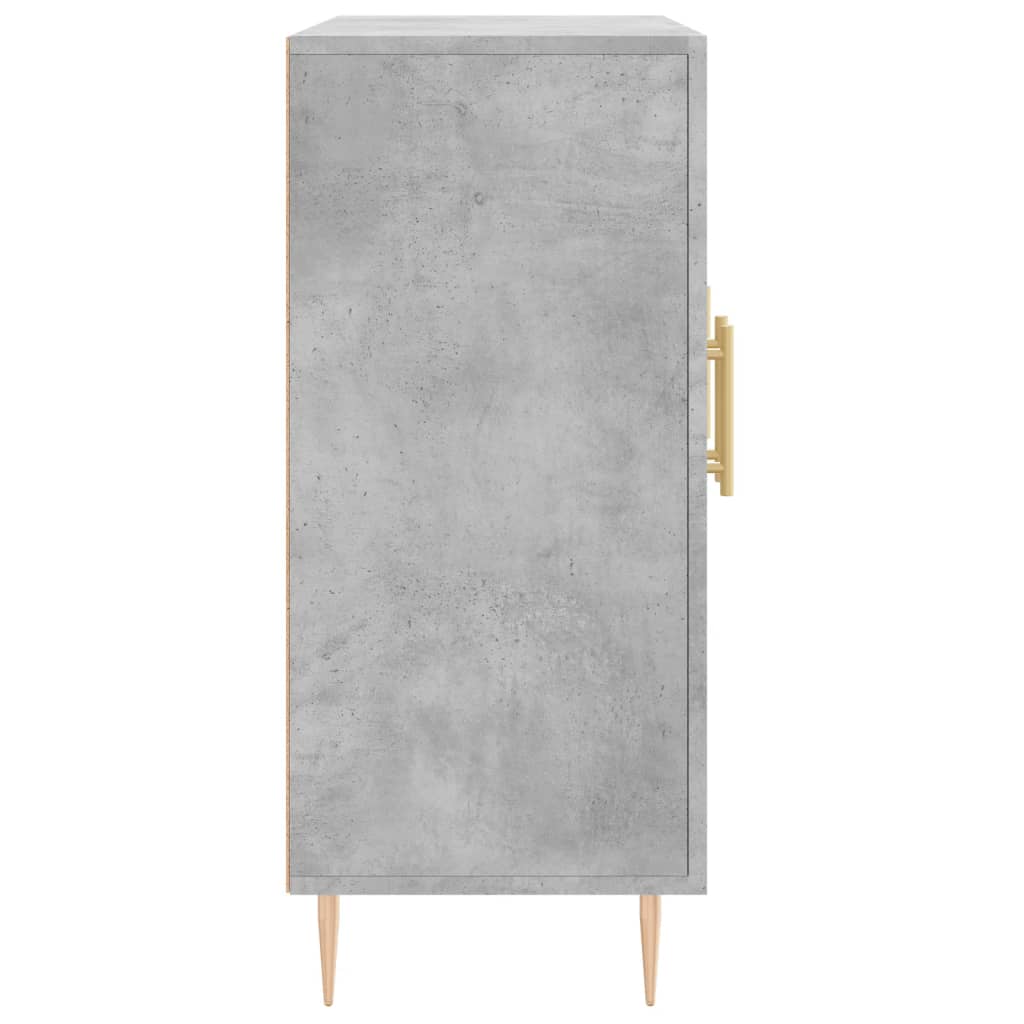 Dressoir 90x34x80 cm bewerkt hout betongrijs is nu te koop bij PeponiXL, paradijselijk wonen!
