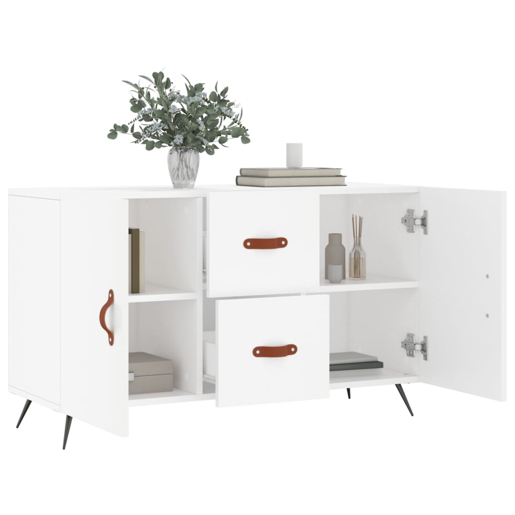 Dressoir 100x36x60 cm bewerkt hout wit is nu te koop bij PeponiXL, paradijselijk wonen!