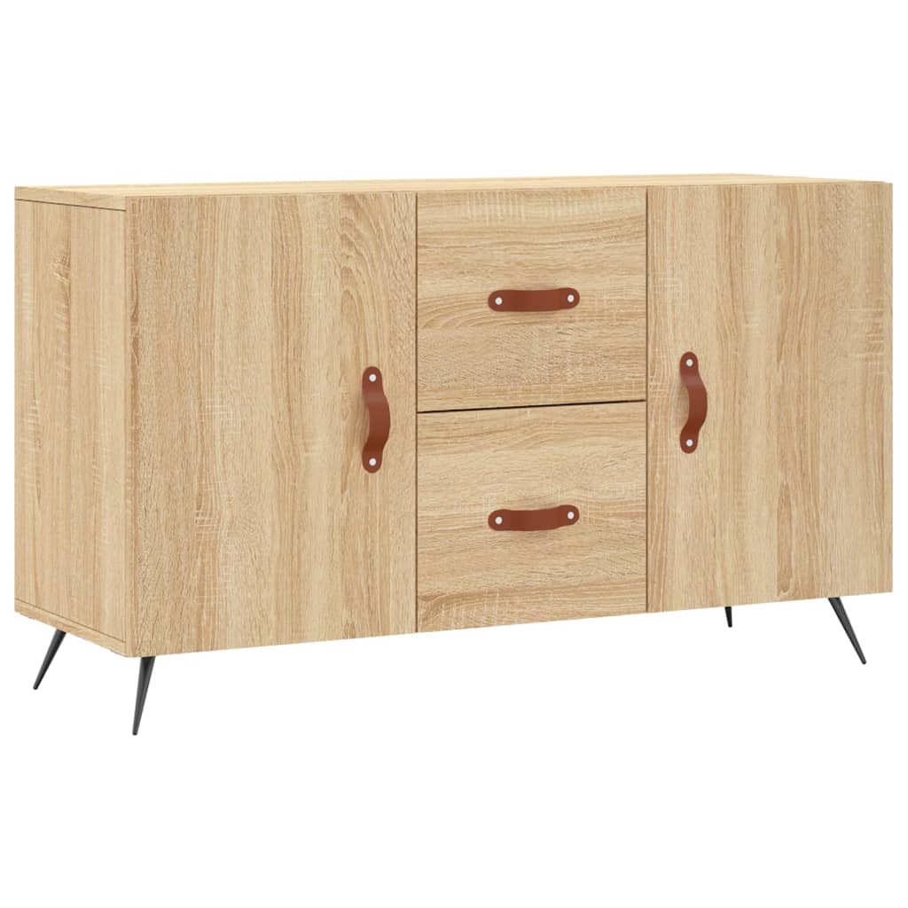 Dressoir 100x36x60 cm bewerkt hout sonoma eikenkleurig is nu te koop bij PeponiXL, paradijselijk wonen!