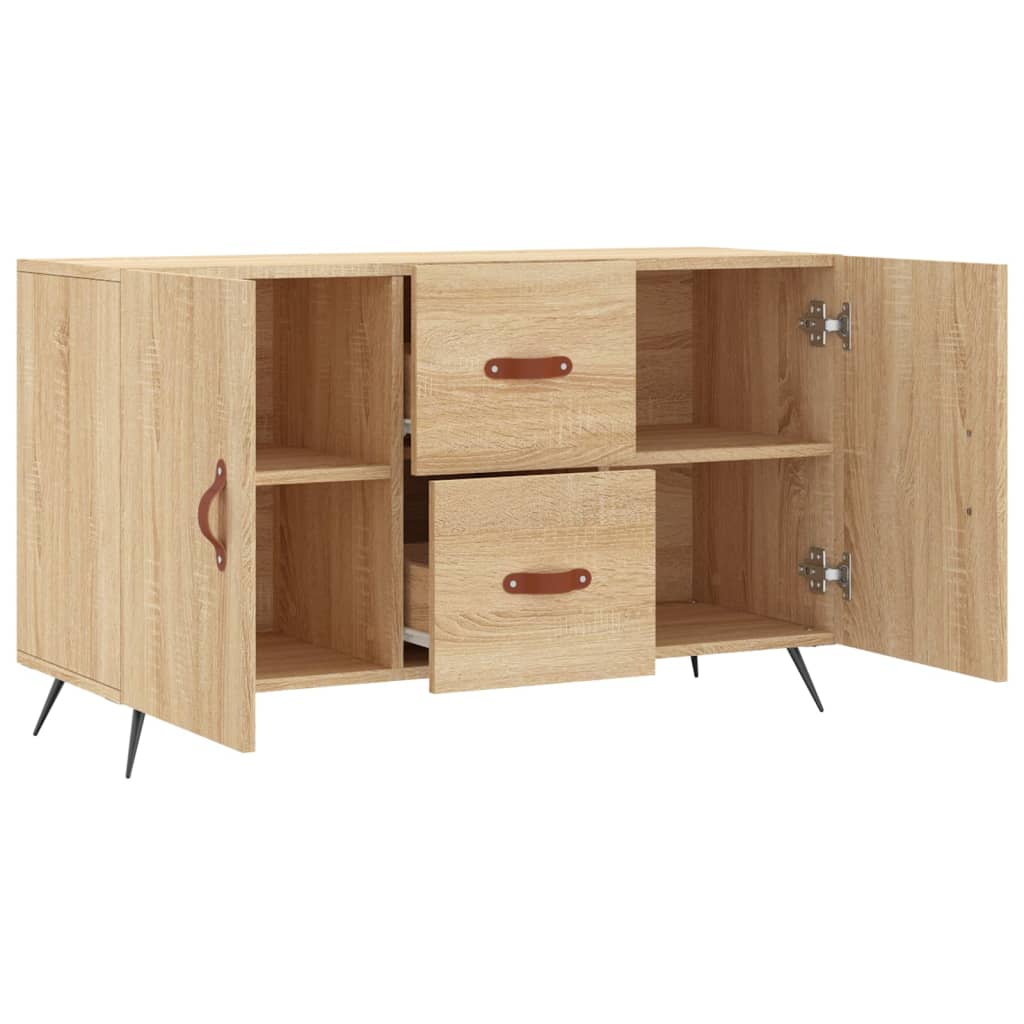 Dressoir 100x36x60 cm bewerkt hout sonoma eikenkleurig is nu te koop bij PeponiXL, paradijselijk wonen!