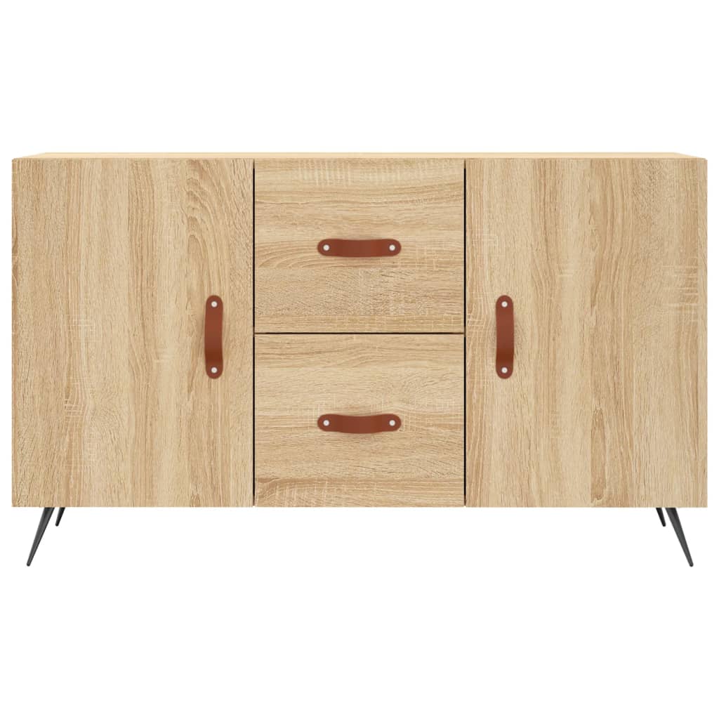 Dressoir 100x36x60 cm bewerkt hout sonoma eikenkleurig is nu te koop bij PeponiXL, paradijselijk wonen!