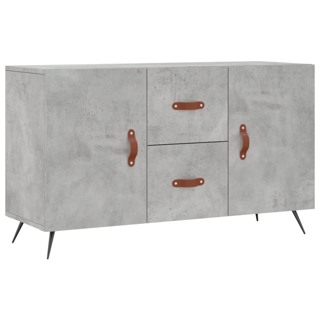 Dressoir 100x36x60 cm bewerkt hout betongrijs is nu te koop bij PeponiXL, paradijselijk wonen!