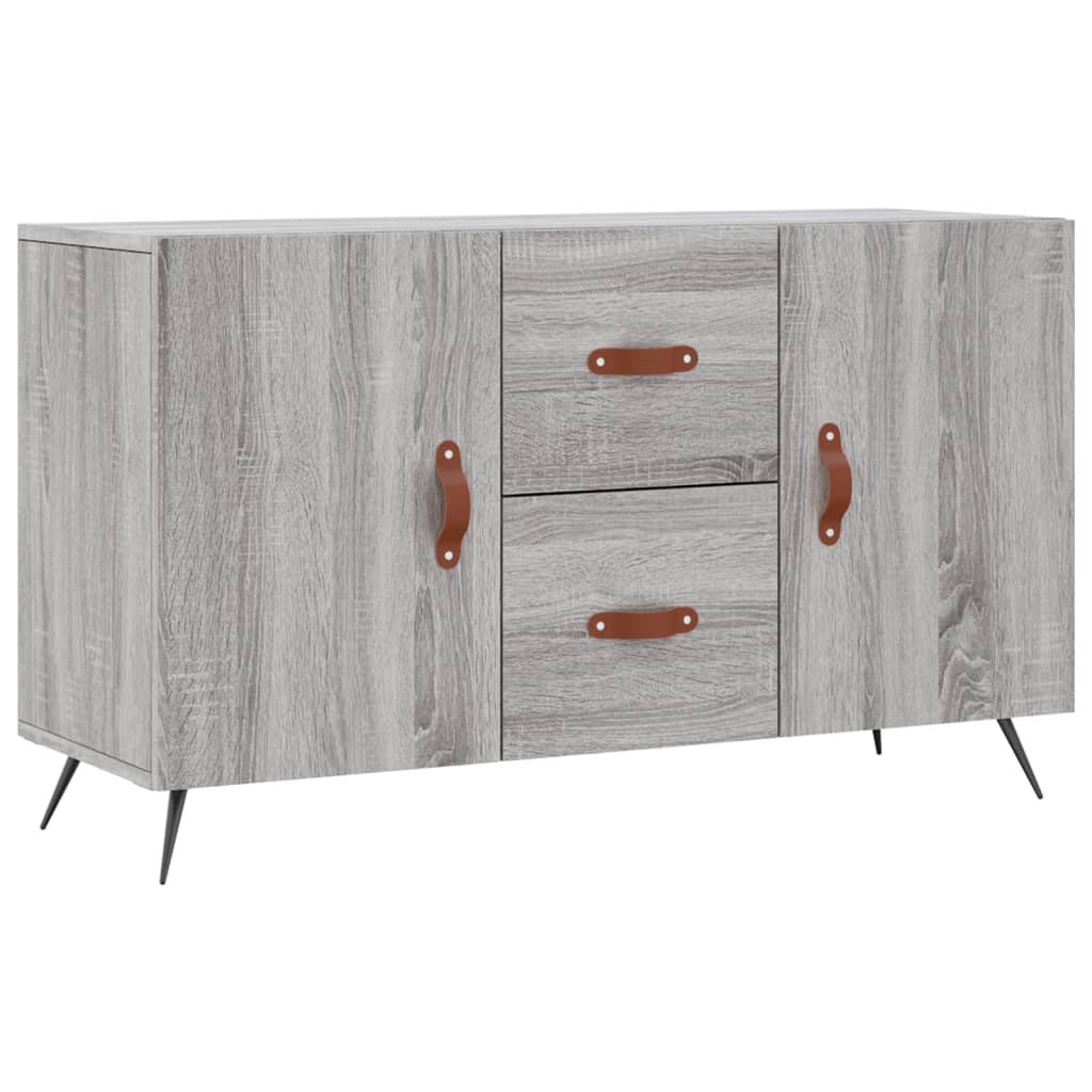 Dressoir 100x36x60 cm bewerkt hout grijs sonoma eikenkleurig is nu te koop bij PeponiXL, paradijselijk wonen!