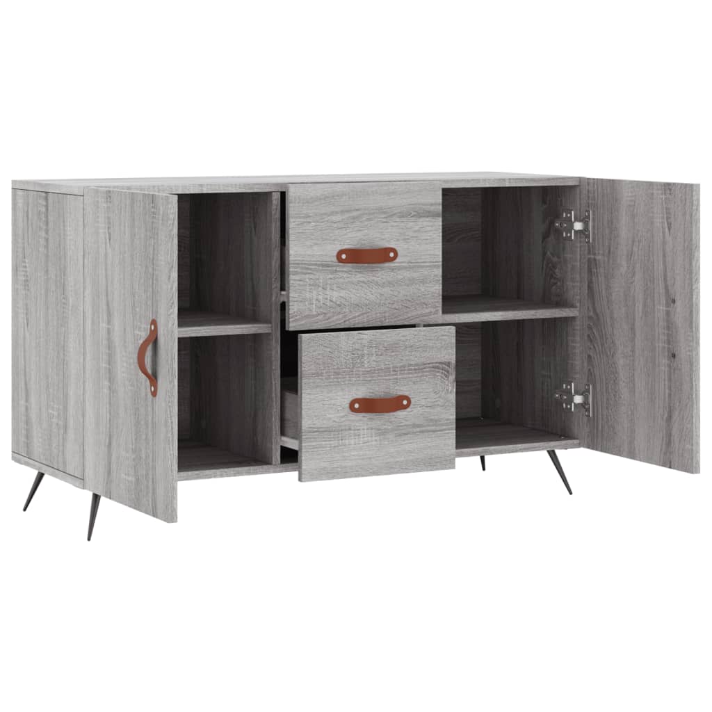 Dressoir 100x36x60 cm bewerkt hout grijs sonoma eikenkleurig is nu te koop bij PeponiXL, paradijselijk wonen!