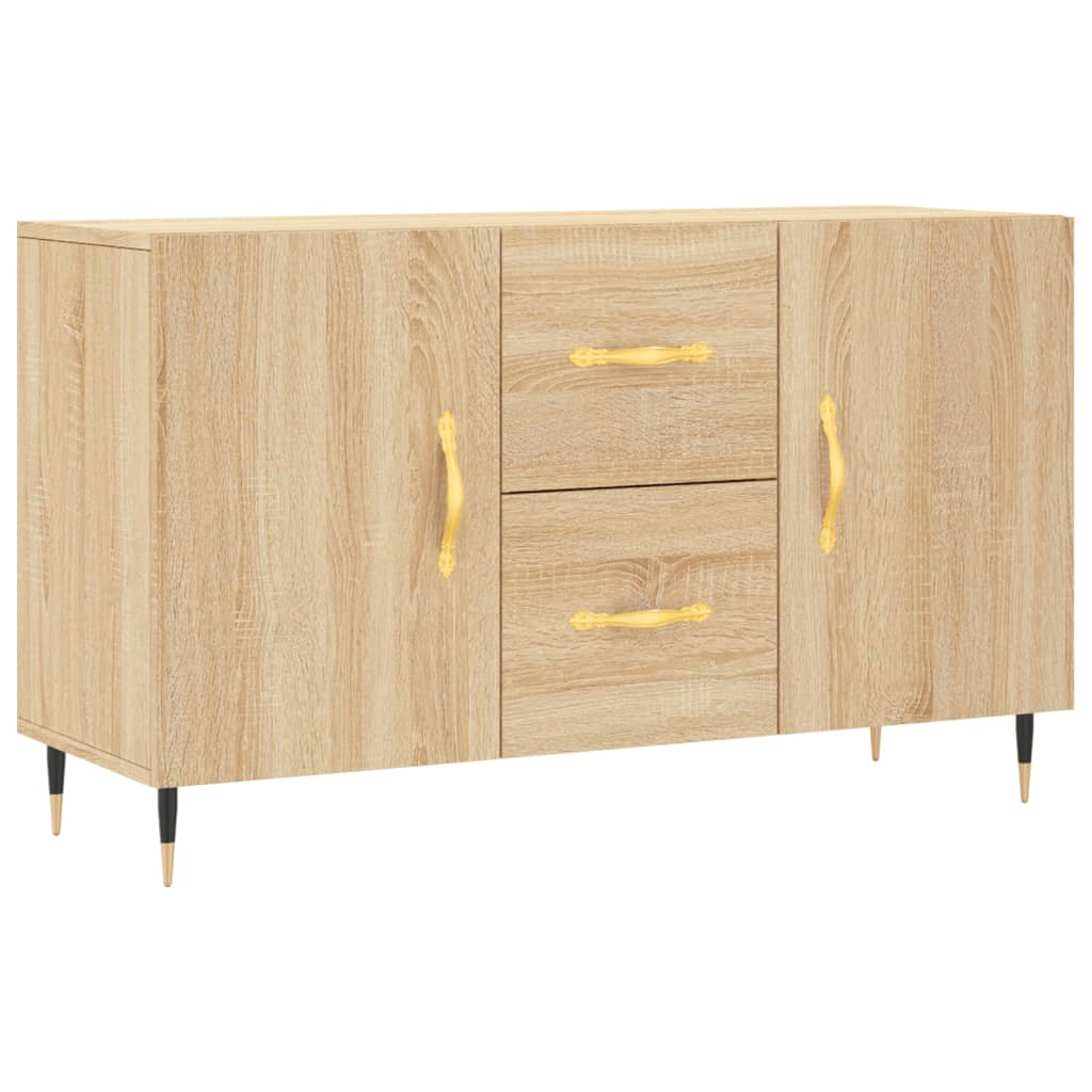 Dressoir 100x36x60 cm bewerkt hout sonoma eikenkleurig is nu te koop bij PeponiXL, paradijselijk wonen!