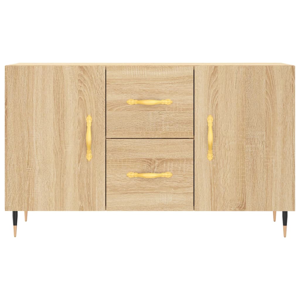 Dressoir 100x36x60 cm bewerkt hout sonoma eikenkleurig is nu te koop bij PeponiXL, paradijselijk wonen!