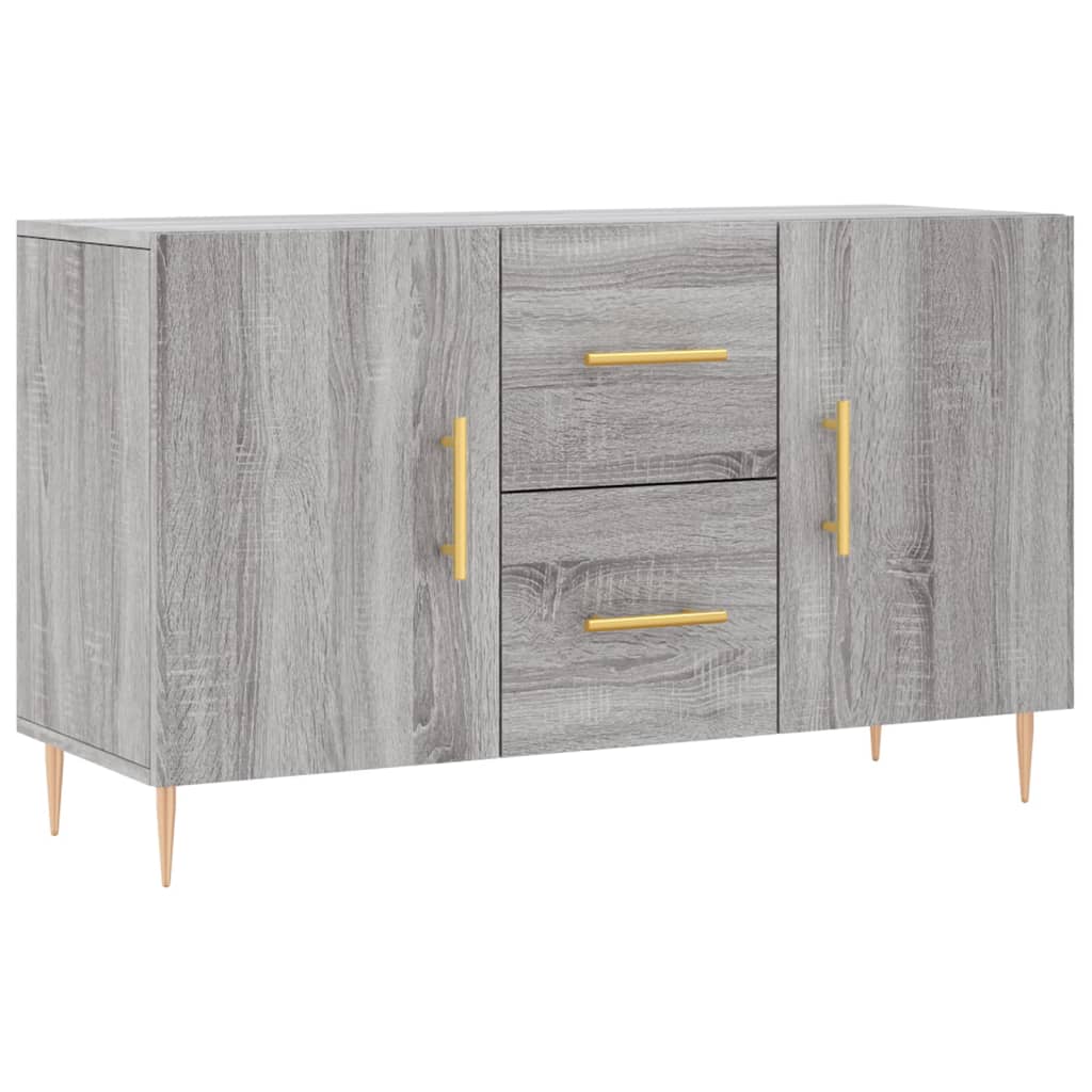 Dressoir 100x36x60 cm bewerkt hout grijs sonoma eikenkleurig is nu te koop bij PeponiXL, paradijselijk wonen!