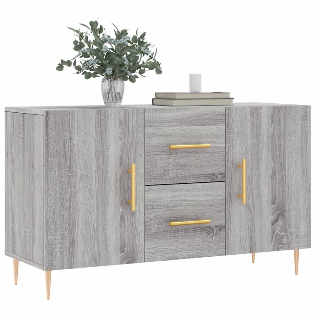 Dressoir 100x36x60 cm bewerkt hout grijs sonoma eikenkleurig is nu te koop bij PeponiXL, paradijselijk wonen!