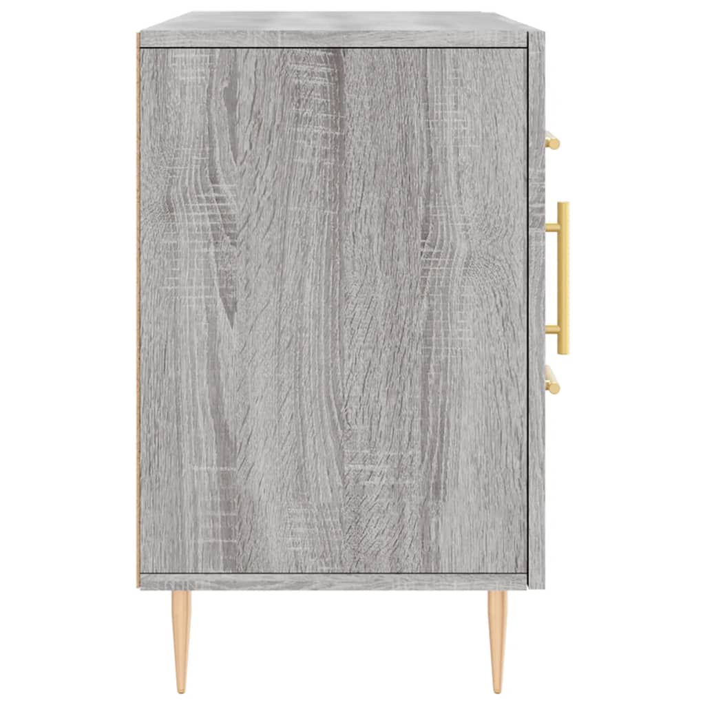 Dressoir 100x36x60 cm bewerkt hout grijs sonoma eikenkleurig is nu te koop bij PeponiXL, paradijselijk wonen!