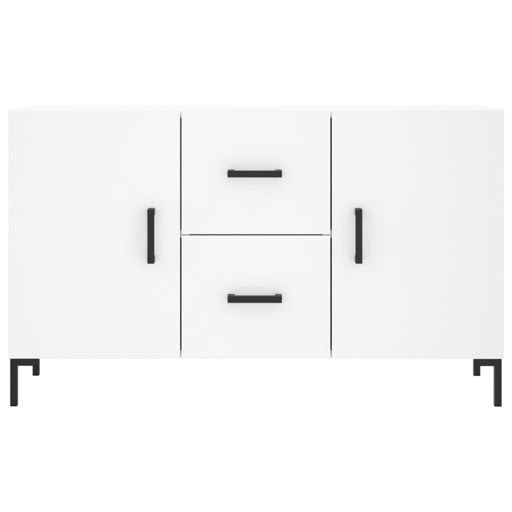 Dressoir 100x36x60 cm bewerkt hout wit is nu te koop bij PeponiXL, paradijselijk wonen!