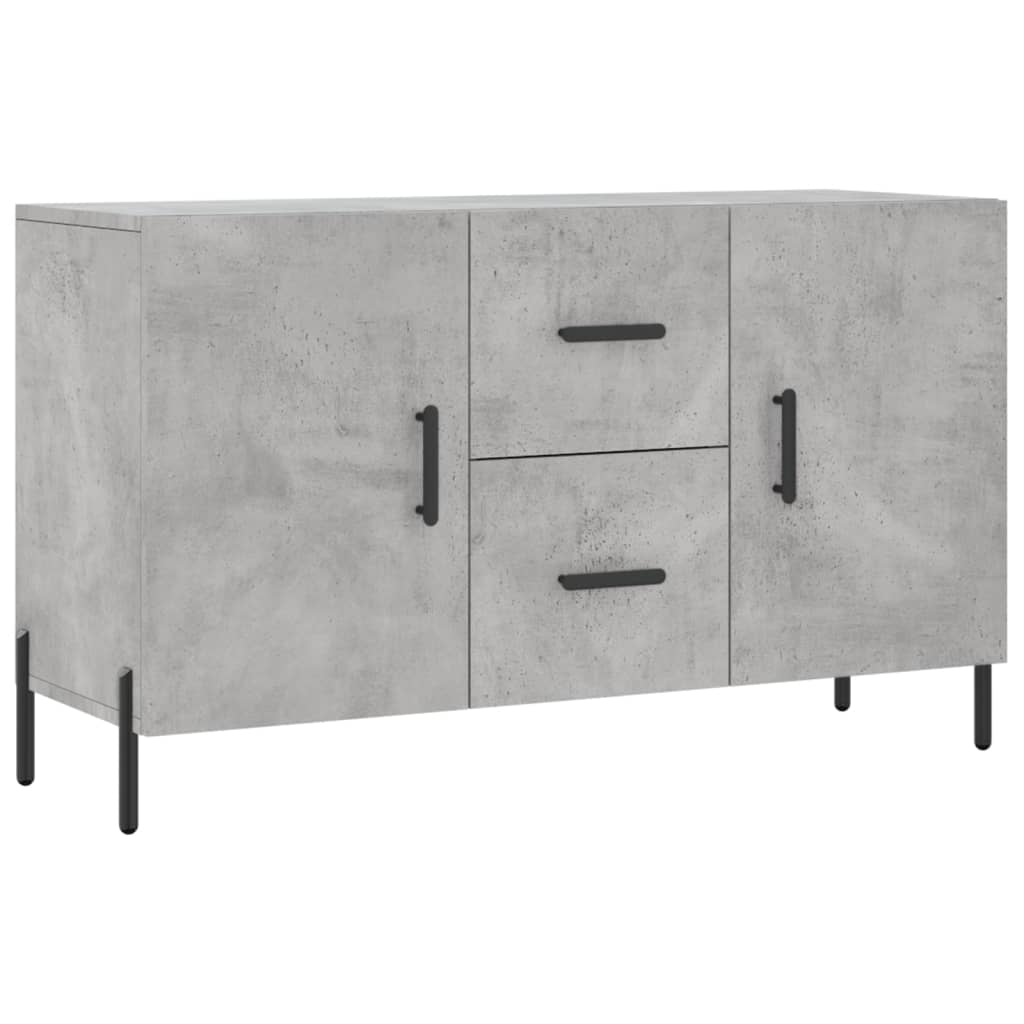 Dressoir 100x36x60 cm bewerkt hout betongrijs is nu te koop bij PeponiXL, paradijselijk wonen!