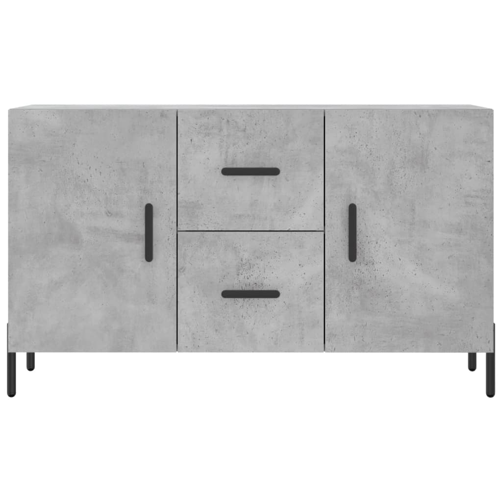 Dressoir 100x36x60 cm bewerkt hout betongrijs is nu te koop bij PeponiXL, paradijselijk wonen!