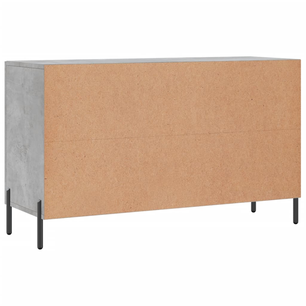 Dressoir 100x36x60 cm bewerkt hout betongrijs is nu te koop bij PeponiXL, paradijselijk wonen!