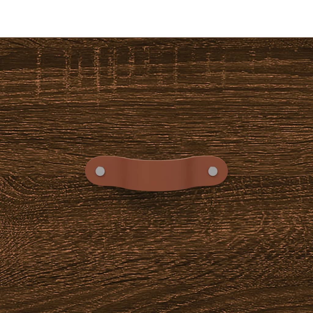 Hoge kast 69,5x31x115 cm bewerkt hout bruin eikenkleur is nu te koop bij PeponiXL, paradijselijk wonen!