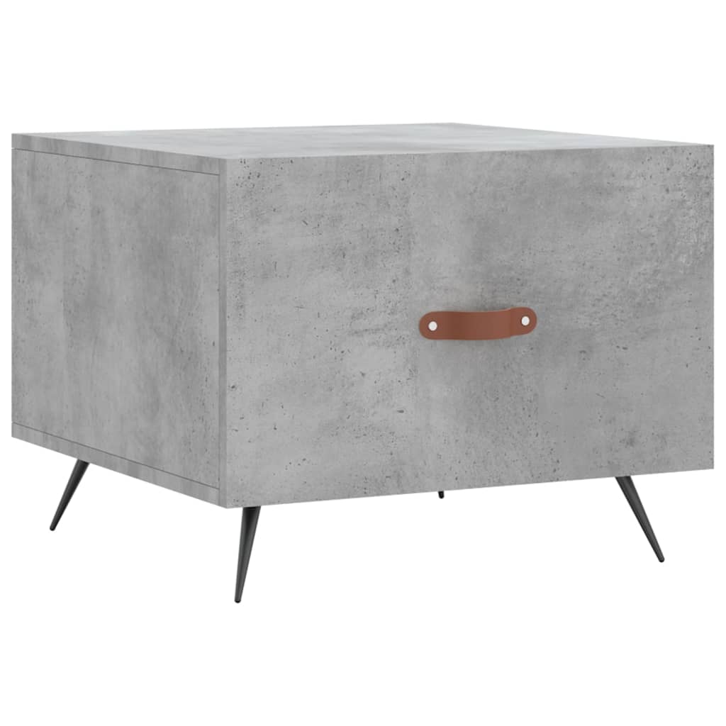 Salontafel 50x50x40 cm bewerkt hout betongrijs is nu te koop bij PeponiXL, paradijselijk wonen!