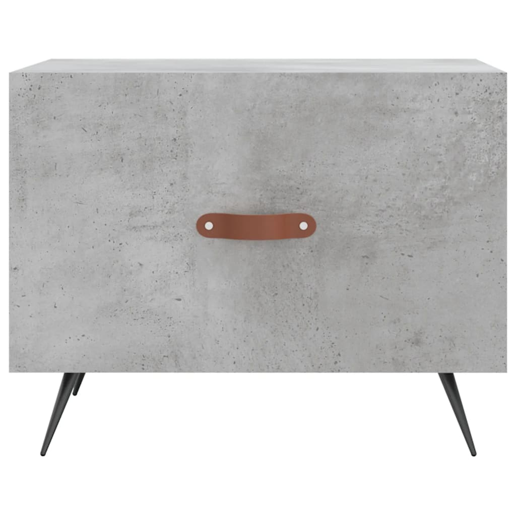 Salontafel 50x50x40 cm bewerkt hout betongrijs is nu te koop bij PeponiXL, paradijselijk wonen!