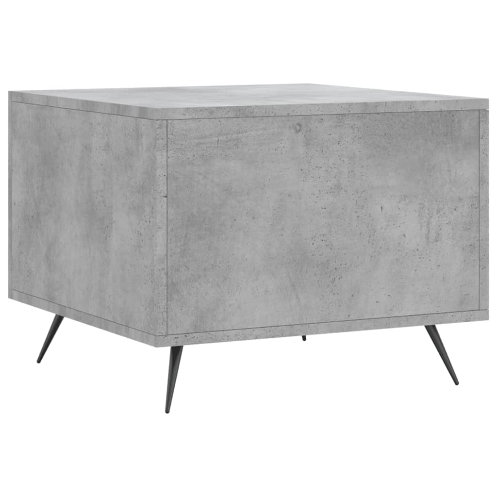 Salontafel 50x50x40 cm bewerkt hout betongrijs is nu te koop bij PeponiXL, paradijselijk wonen!