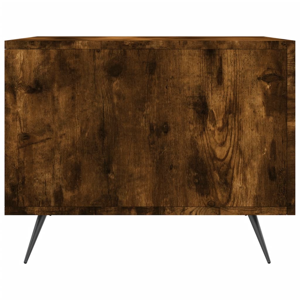 Salontafels 2 st 50x50x40 cm bewerkt hout gerookt eikenkleurig is nu te koop bij PeponiXL, paradijselijk wonen!
