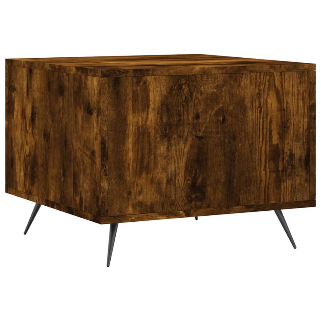 Salontafels 2 st 50x50x40 cm bewerkt hout gerookt eikenkleurig is nu te koop bij PeponiXL, paradijselijk wonen!