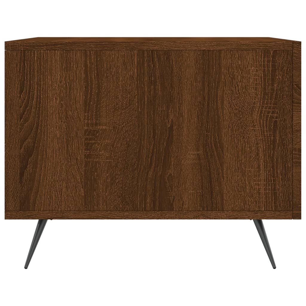 Salontafels 2 st 50x50x40 cm bewerkt hout bruin eikenkleur is nu te koop bij PeponiXL, paradijselijk wonen!