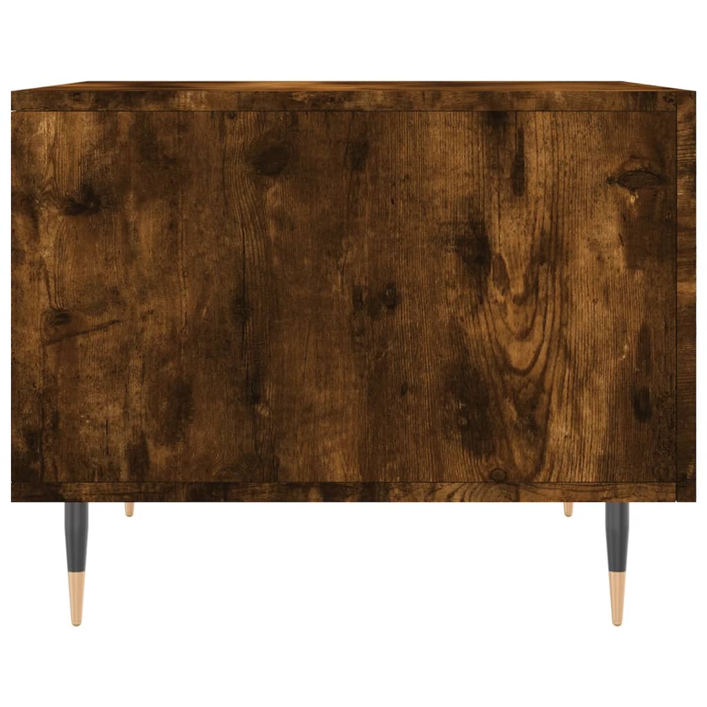 Salontafels 2 st 50x50x40 cm bewerkt hout gerookt eikenkleurig is nu te koop bij PeponiXL, paradijselijk wonen!