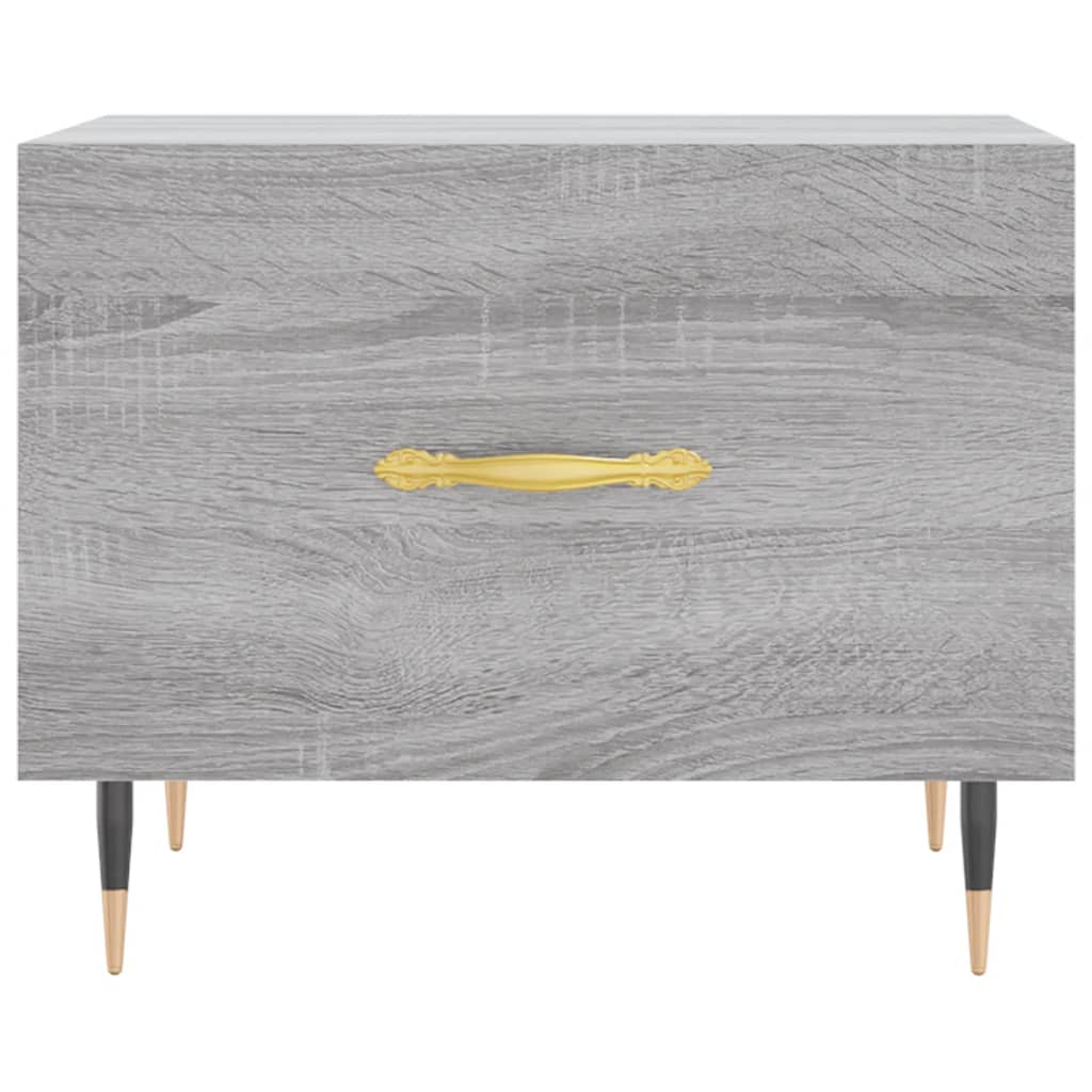 Salontafels 2 st 50x50x40 cm bewerkt hout grijs sonoma eiken is nu te koop bij PeponiXL, paradijselijk wonen!