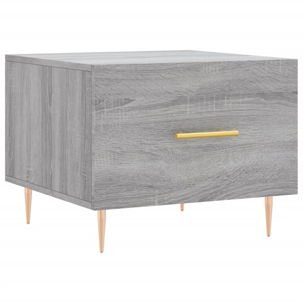 Salontafels 2 st 50x50x40 cm bewerkt hout grijs sonoma eiken is nu te koop bij PeponiXL, paradijselijk wonen!
