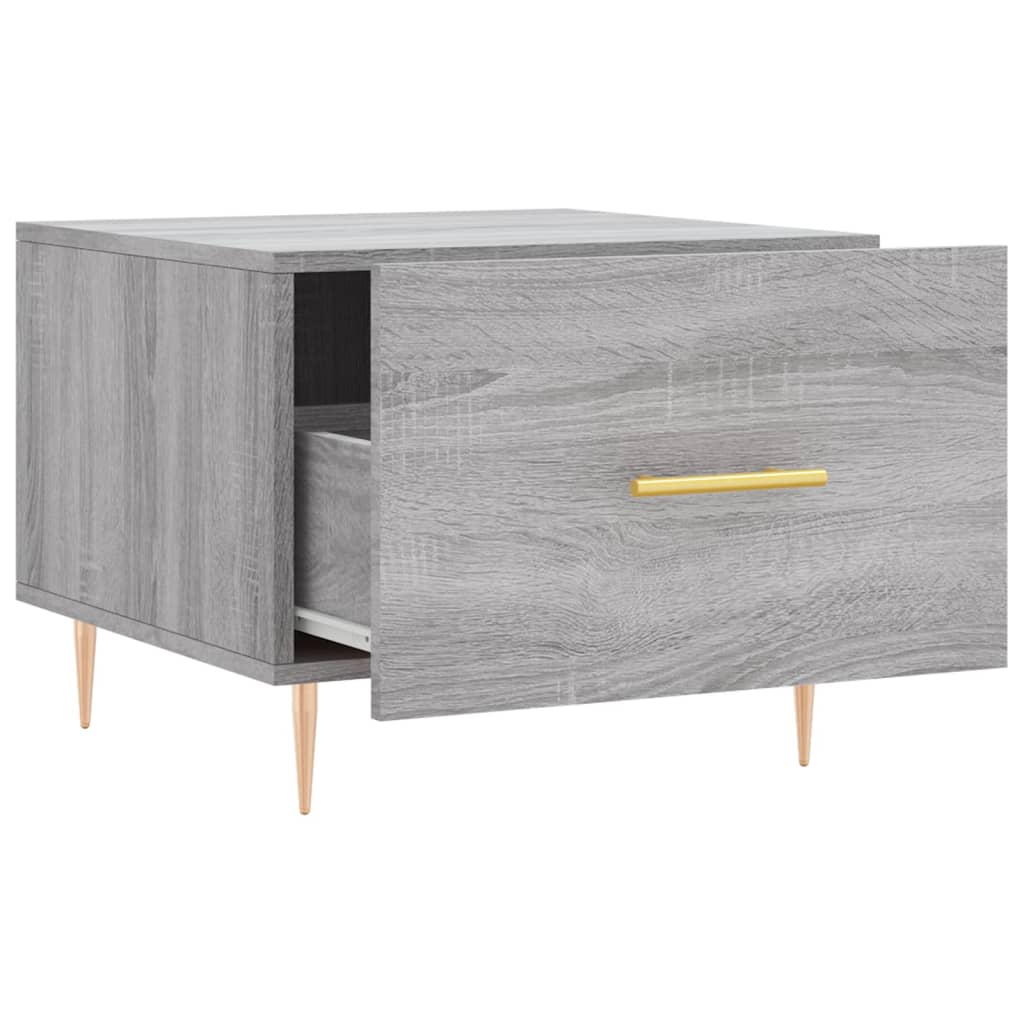 Salontafels 2 st 50x50x40 cm bewerkt hout grijs sonoma eiken is nu te koop bij PeponiXL, paradijselijk wonen!