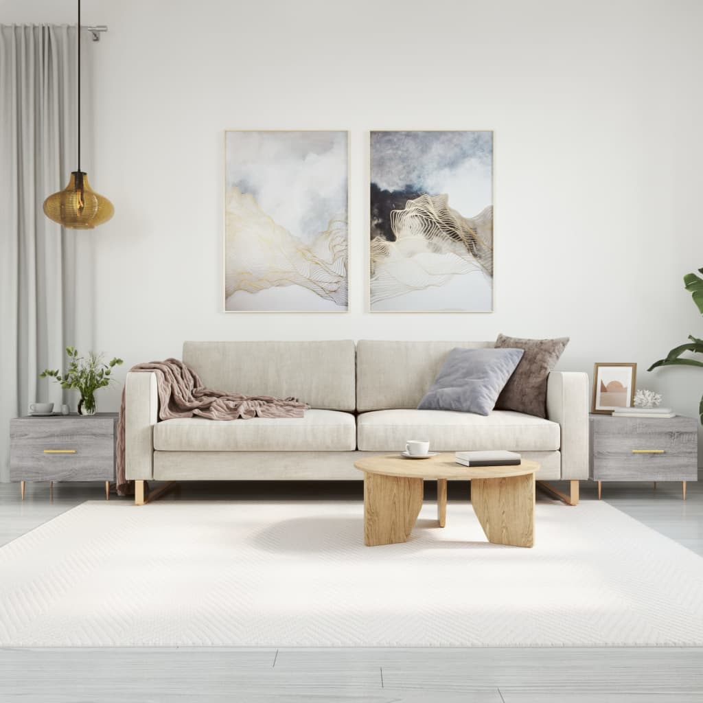 Salontafels 2 st 50x50x40 cm bewerkt hout grijs sonoma eiken is nu te koop bij PeponiXL, paradijselijk wonen!