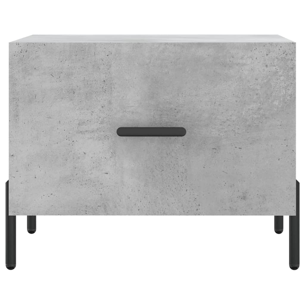Salontafels 2 st 50x50x40 cm bewerkt hout betongrijs is nu te koop bij PeponiXL, paradijselijk wonen!
