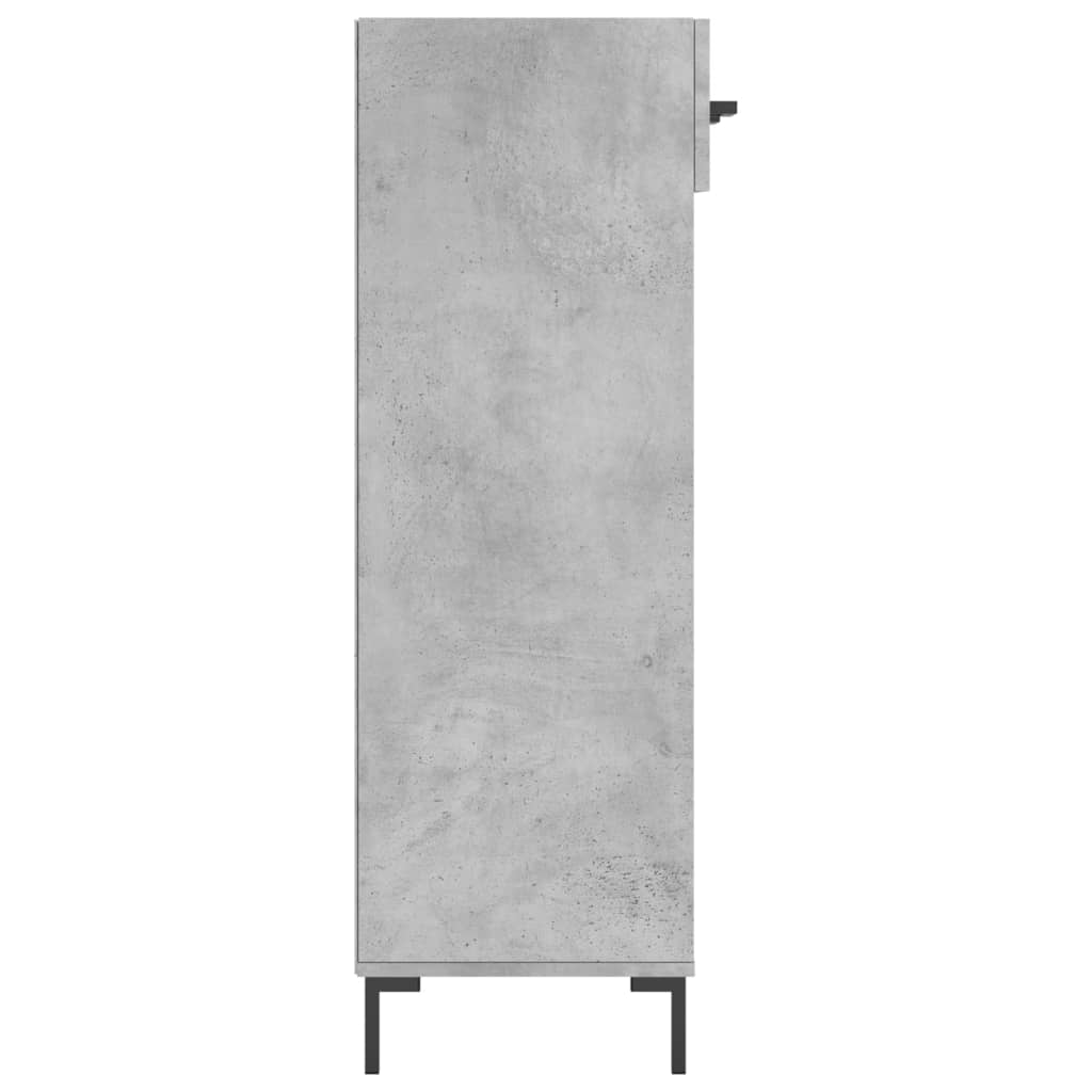 Schoenenkast 60x35x105 cm bewerkt hout betongrijs is nu te koop bij PeponiXL, paradijselijk wonen!