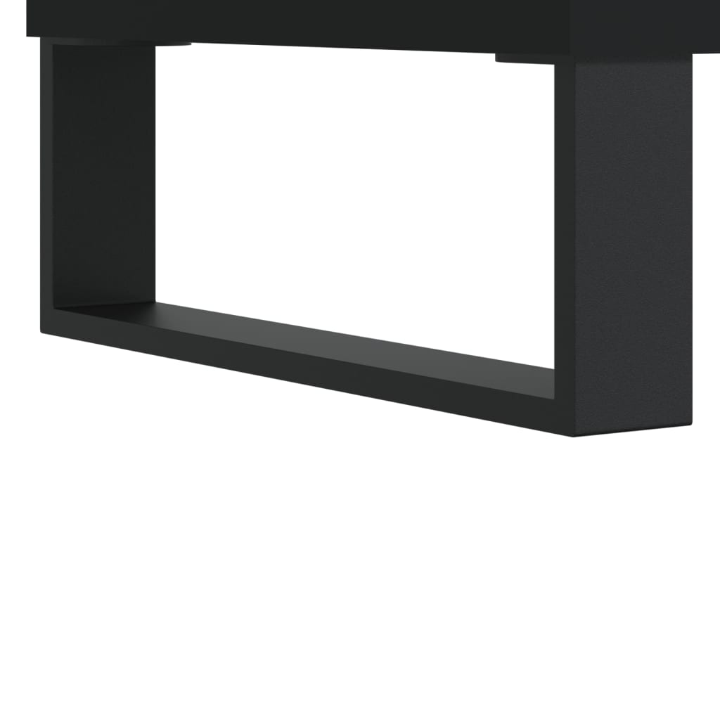 Schoenenkast 30x35x105 cm bewerkt hout zwart is nu te koop bij PeponiXL, paradijselijk wonen!