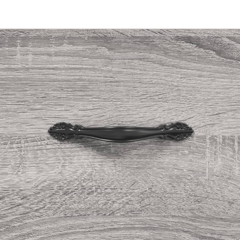Hoge kast 69,5x31x115 cm bewerkt hout grijs sonoma eikenkleurig is nu te koop bij PeponiXL, paradijselijk wonen!