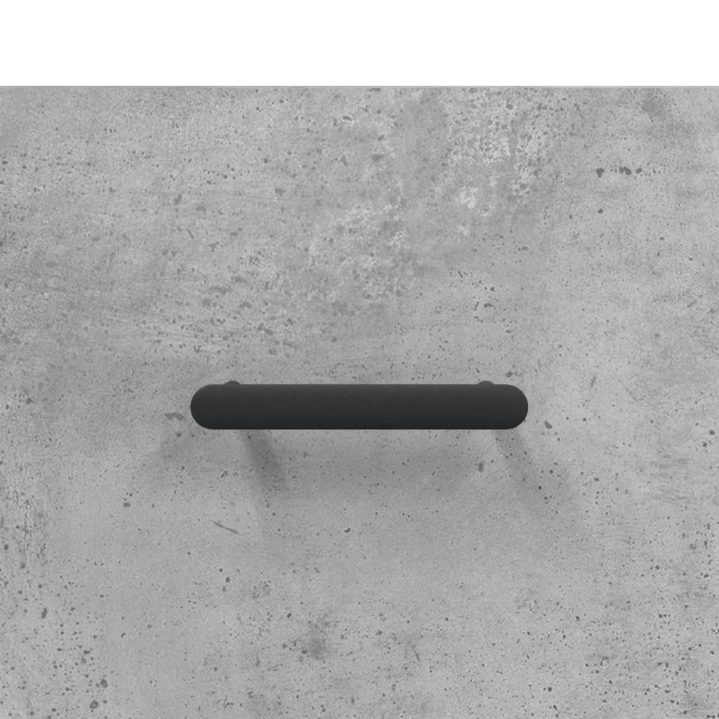 Hoge kast 69,5x31x115 cm bewerkt hout betongrijs is nu te koop bij PeponiXL, paradijselijk wonen!