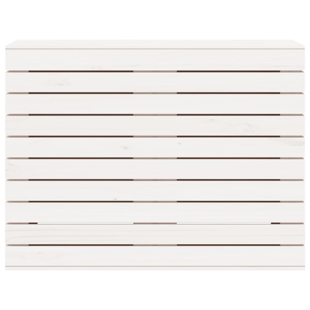 Wasmand 88,5x44x66 cm massief grenenhout wit is nu te koop bij PeponiXL, paradijselijk wonen!