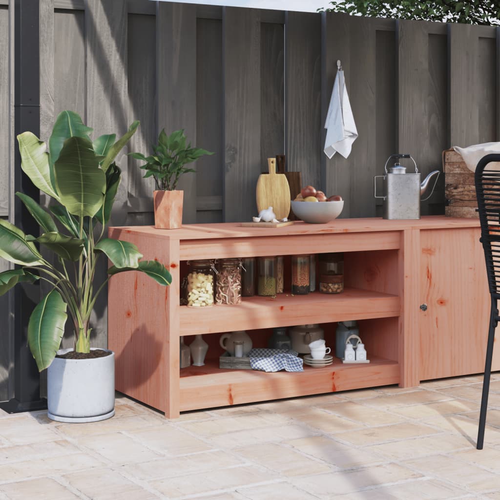Keukenkast voor buiten MEPPEL 106x55x64 cm massief douglashout is nu te koop bij PeponiXL, paradijselijk wonen!