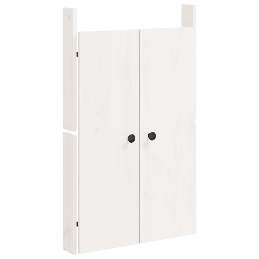 Kastdeurtjes voor buitenkeuken MEPPEL 50x9x82 cm grenenhout wit is nu te koop bij PeponiXL, paradijselijk wonen!