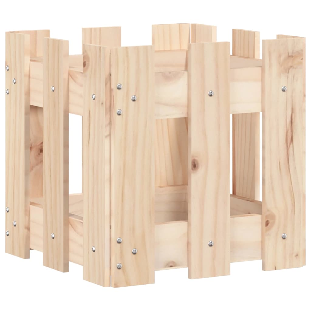 Plantenbak met hekontwerp 30x30x30 cm massief grenenhout is nu te koop bij PeponiXL, paradijselijk wonen!