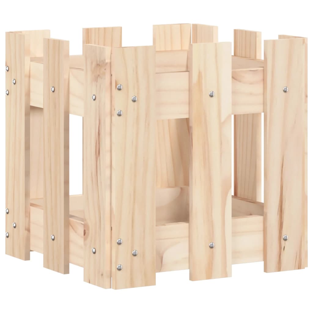 Plantenbak met hekontwerp 30x30x30 cm massief grenenhout is nu te koop bij PeponiXL, paradijselijk wonen!