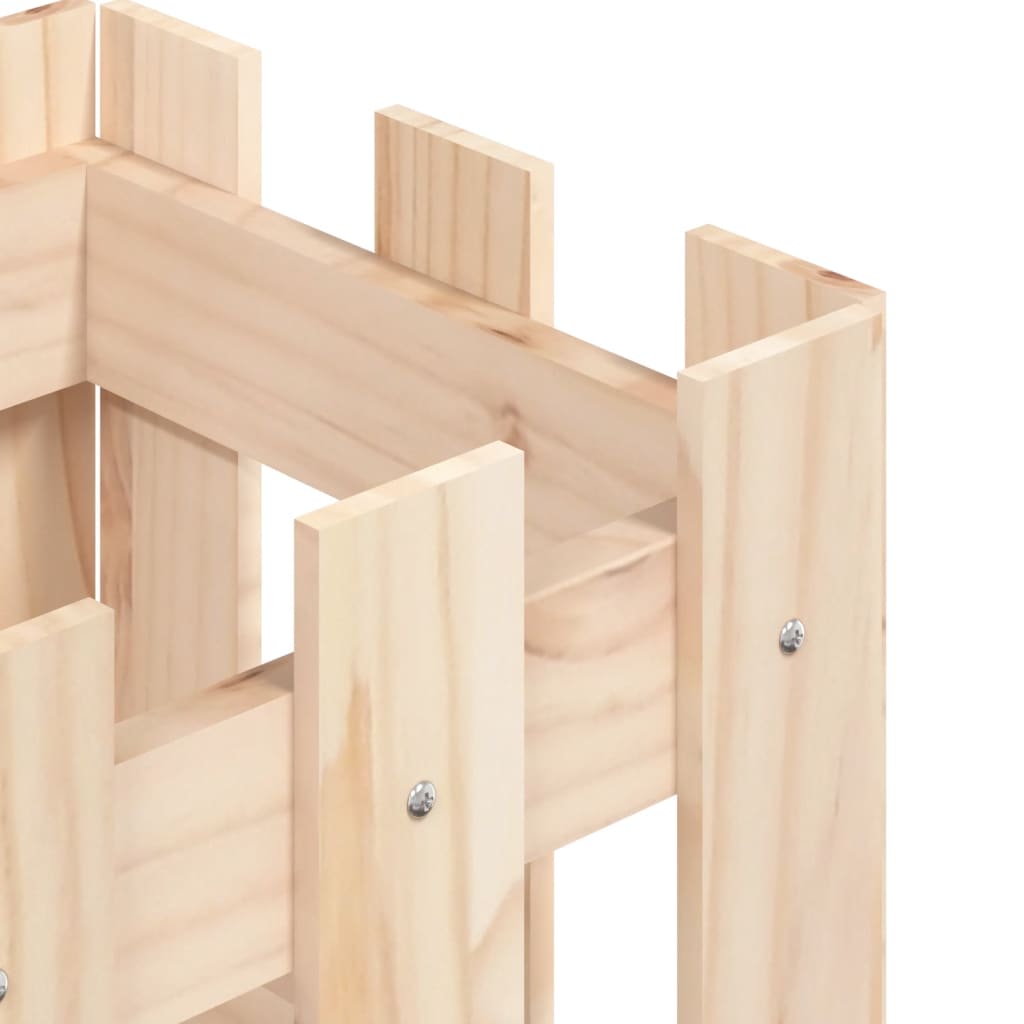 Plantenbak met hekontwerp 30x30x30 cm massief grenenhout is nu te koop bij PeponiXL, paradijselijk wonen!